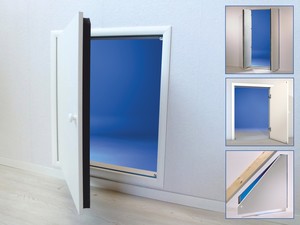 Abbildung: Wellhöfer Kniestocktüren. Platz gewinnen in Drempel und Dächschräge. Zahlreiche Ausführungen für vielfältige Einsatzgebiete.