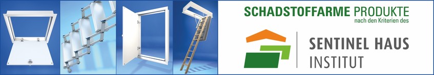 Abbildung wohngesunde Produkte. Wellhöfer steht zu seiner Verantwortung für die Gesundheit: Seit 2016 schadstoffarme Produkte.