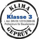 Abbildung Logo Stempel Klimastabil geprüft Klasse 3
