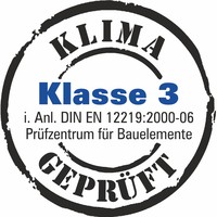 Abbildung Logo Stempel Klimastabil geprüft Klasse 3