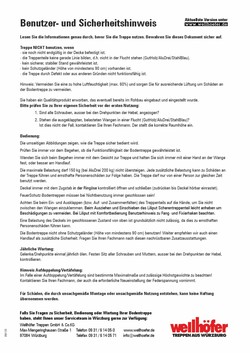 Abbildung Benutzer- und Sicherheitshinweis Wellhöfer Bodentreppen