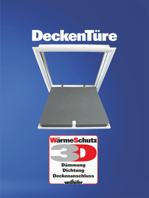 Animierte Abbildung Wellhöfer Deckentüren mit WärmeSchutz 3D und WärmeSchutz 4D